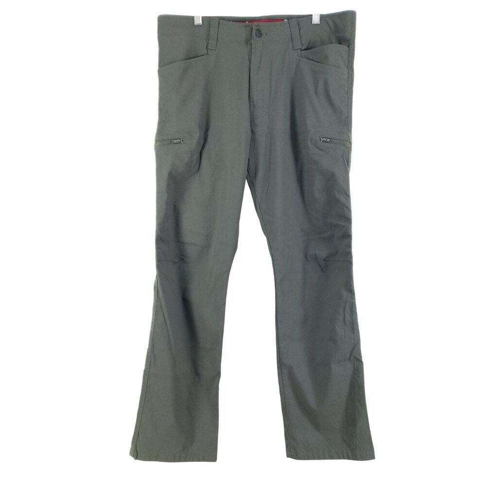 Wrangler Mens Size 34x30 Outdoor Pants Nylon/Spandex Green